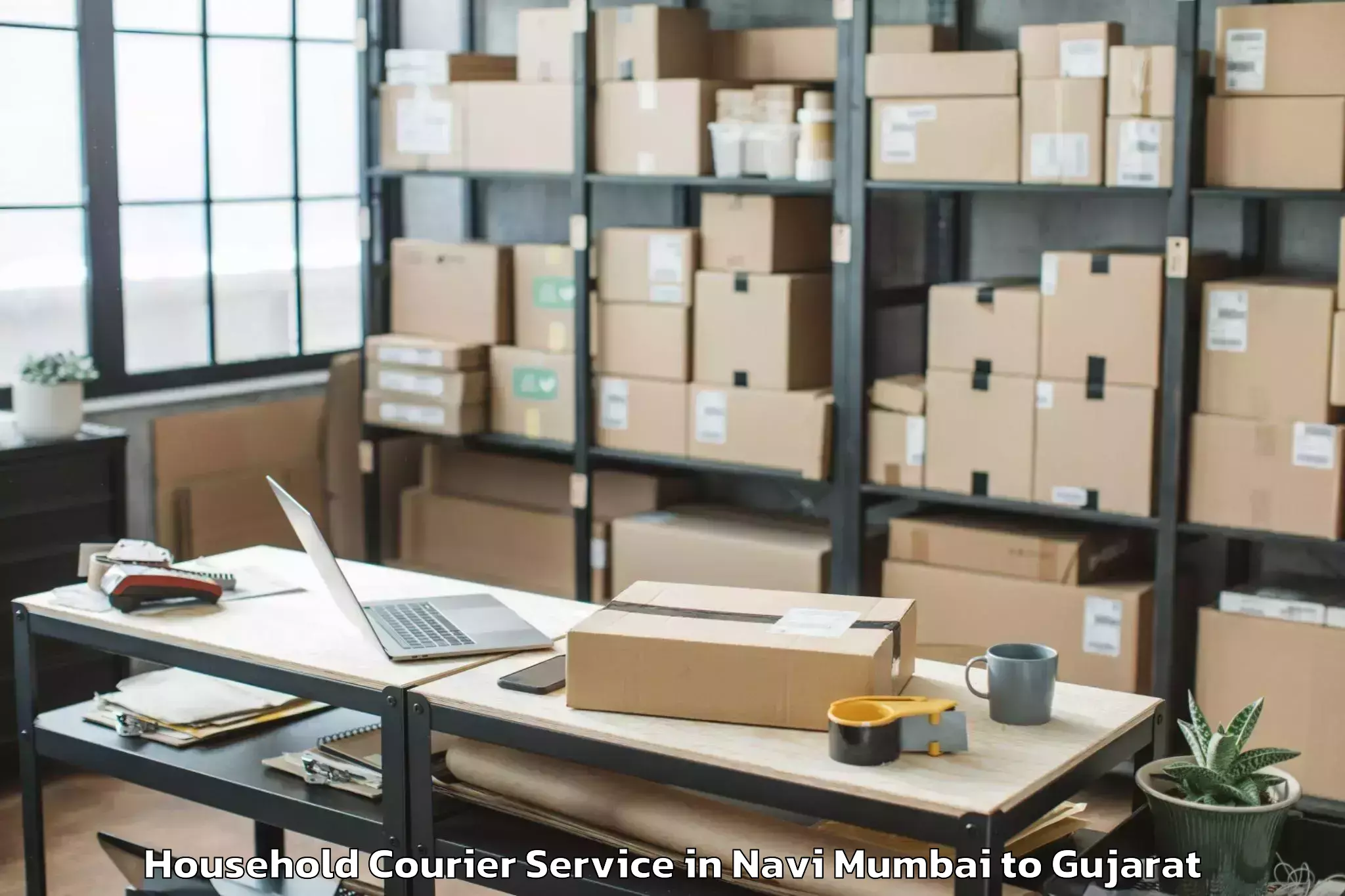 Comprehensive Navi Mumbai to Vallabh Vidyanagar Household Courier